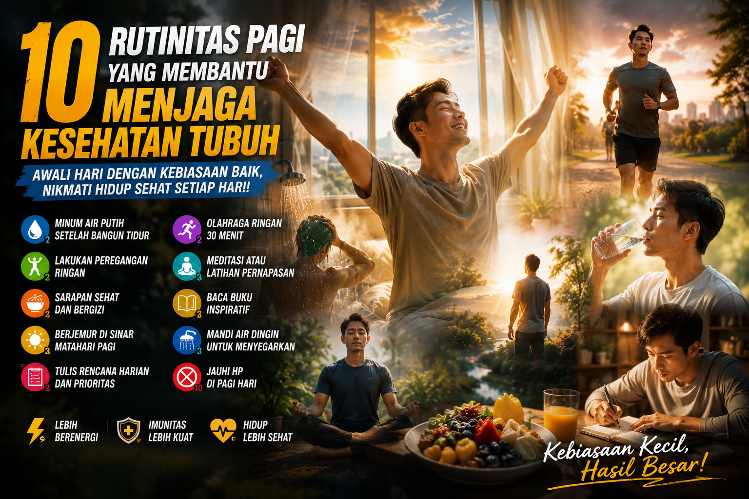 10 Rutinitas Pagi yang Membantu Menjaga Kesehatan Tubuh